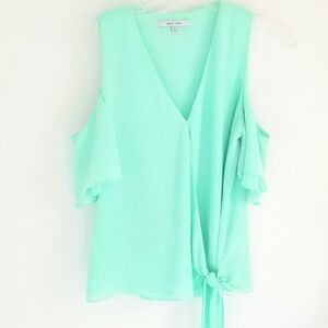 Naked Zebra cold shoulder blouse